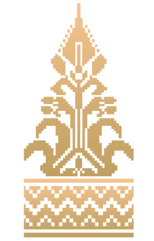 Motif on Indonesian Riau Malay songket woven fabric, Pucuk Rebung Paruh Burung, suitable for fabric motifs, batik, backgrounds, decorations png