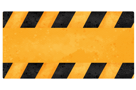under construction sign, black and yellow label png