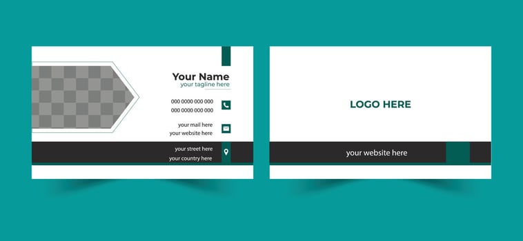 Modern and Creative Name Card Design Business Card Layout for Professionals vector