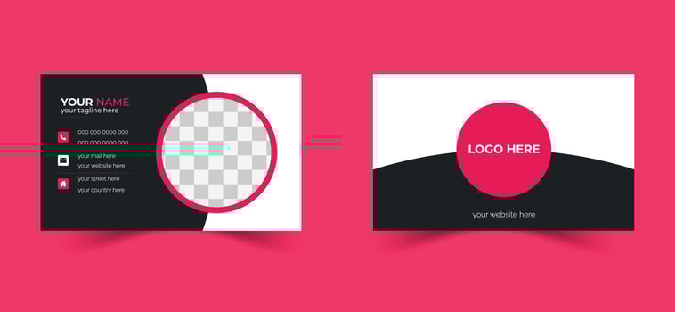 Modern and Creative Name Card Design Business Card Layout for Professionals vector