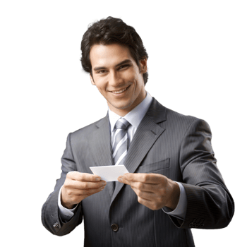 Business professional smiling while reading a document, indicating positive news or a successful outcome in a business setting. png