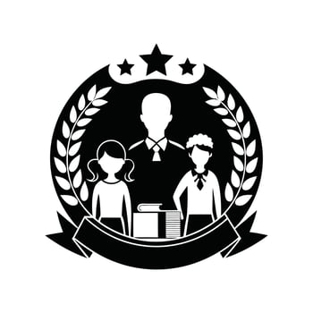 teacher's day t shirt illustration logo design vector