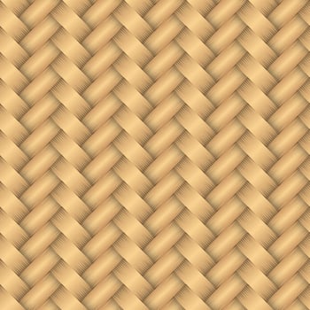 Seamless pattern bamboo texture, wicker basket weaving background . vector