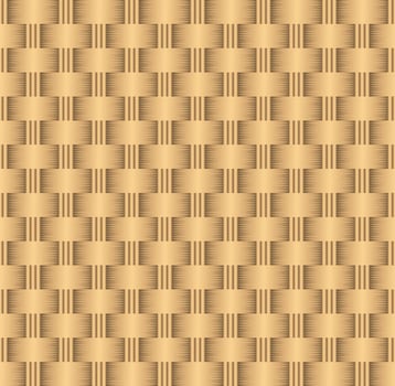 Seamless pattern bamboo texture, wicker basket weaving background . vector