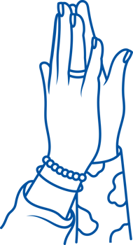 Friends join palms of hands to show trusting and partnership relationships. Hand drawn. png