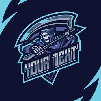 Grim reaper esport logo vector