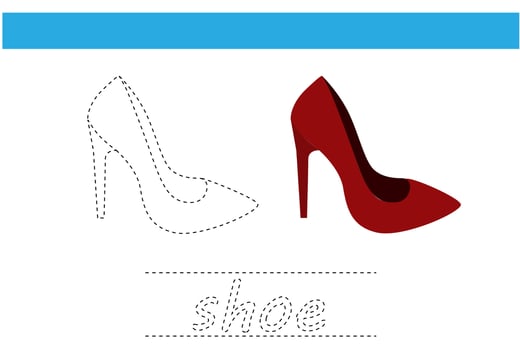 heel shoes woman luxury modern object icon design vector