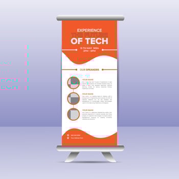 Business Roll Up Set. Standee Design. Banner Template, Abstract Blue Geometric Triangle Background , flyer, presentation, leaflet, j-flag, x-stand, x-banner, exhibition display vector