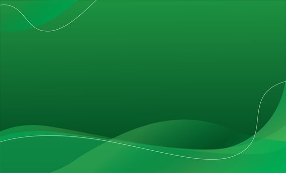 Wave abstract green background vector