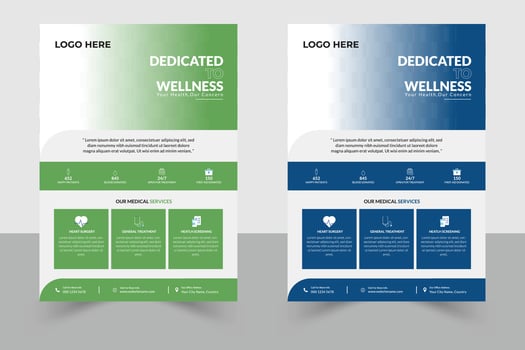 Creative corporate business flyer template design set, Geometric shape, perfect for creative professional business, trendy creative corporate multipurpose minimal flyer vector