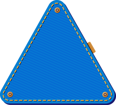 Blue Jean Denim Patch, Triangle Shape png