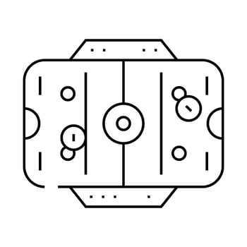 table hockey board line icon illustration vector