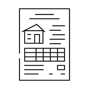 estate planning financial advisor line icon illustration vector