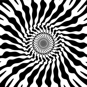 Psychedelic hypnotic spiral pattern hypnosis swirl vector