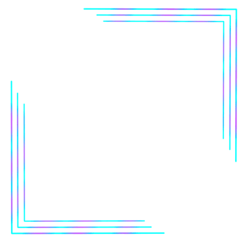 Blue and Purple Corner Border on a Transparent Background png