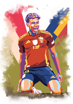 Lamine Yamal pop art png