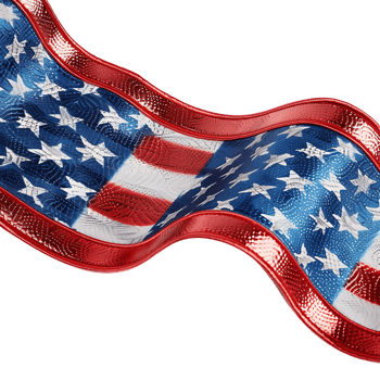 Patriotic Ribbon Stars and Stripes, png