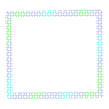 Colorful Square Frame with Pattern png