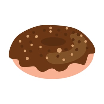 Doughnut Melted Cartoon Icon Illustration vector