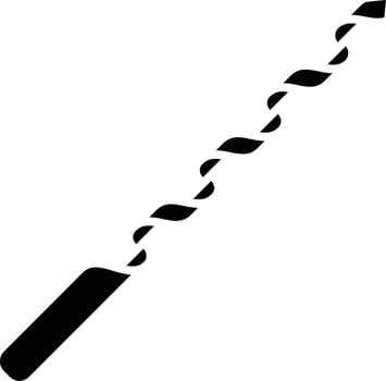 Burr Drill solid glyph illustration vector