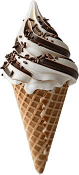 ice cream cone with chocolate png
