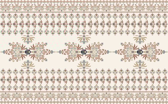 Ikat tribal Indian seamless pattern. Ethnic Aztec fabric carpet mandala ornament native boho chevron textile.Geometric African American oriental traditional illustrations. Embroidery style. vector