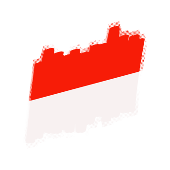 Abstract 3D Indonesian Flag png