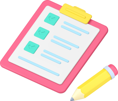 To do list complete notes writing task checkmark done clipboard pencil 3d icon realistic png