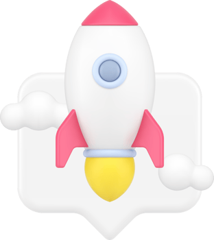 Business startup launching rocket quick tips start targeting marketing solution 3d icon png