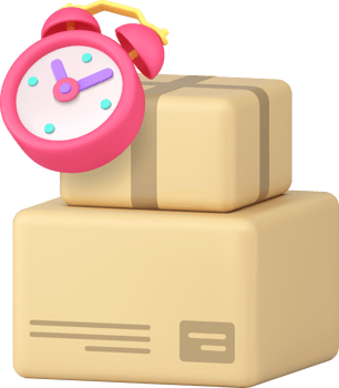 Cargo express delivery logistic service postal parcel package transportation 3d icon png
