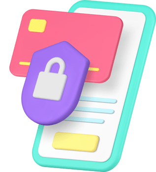 Online banking application money protection transfer smartphone service 3d icon realistic png