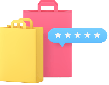 Best shopping rating customer review evaluation recommendation 3d icon realistic png