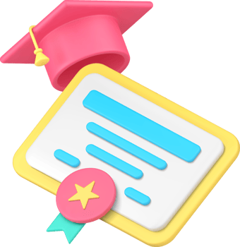 Graduation cap education academic diploma achievement certificate 3d icon realistic png