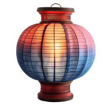 paper lantern . lit up lantern in celebration of Chinese moon festival . paper lantern for Chinese new year celebration . lit up paper lantern . celebration lantern png