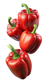 Flying Paprika Pepper 3d Concept png