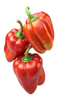 Flying Paprika Pepper 3d Design png