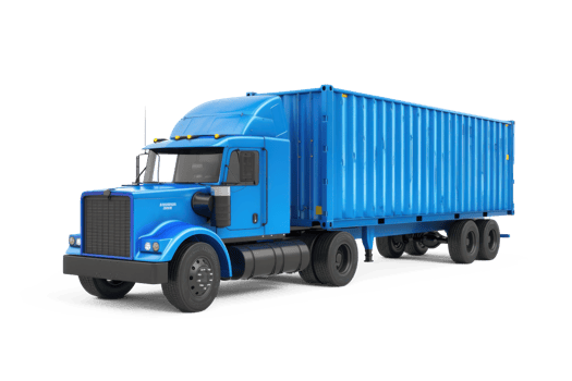a blue truck on transparent background png