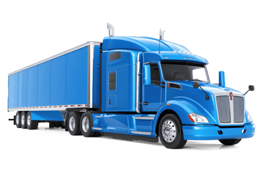 a blue truck on transparent background png