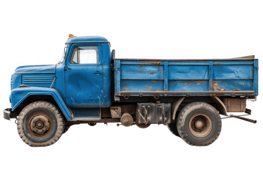 a blue truck on transparent background png