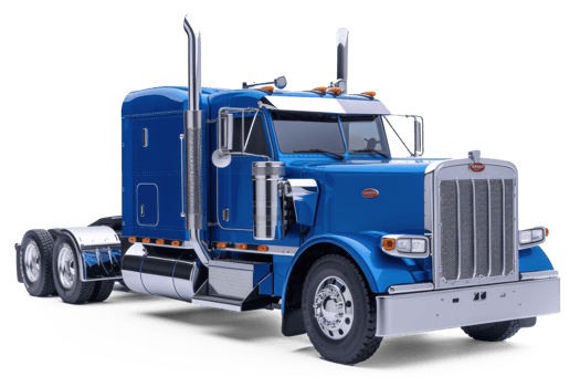 a blue truck on transparent background png