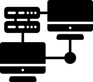 Lan Glyph Icon Design vector