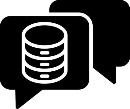 Chat Glyph Icon Design vector