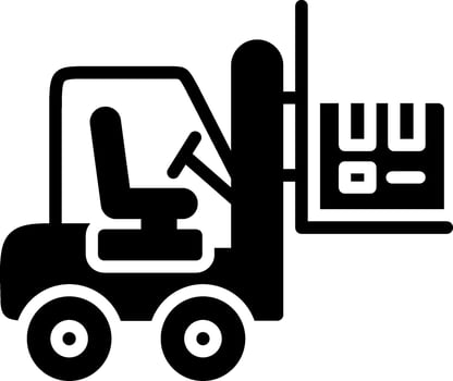 Shipping Glyph Icon Design vector