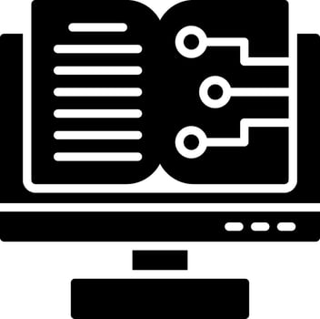 Book Glyph Icon Design vector