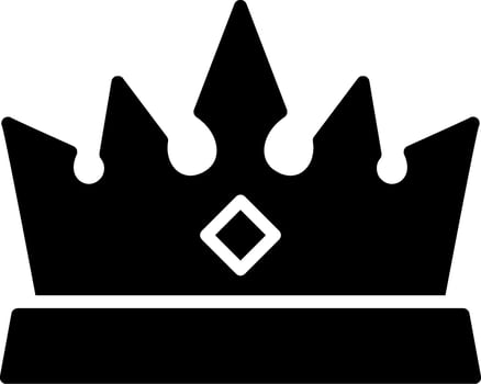 Crown Glyph Icon Design vector