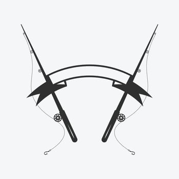 Fishing Monogram Logo vector
