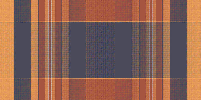 T-shirt textile pattern, book plaid background seamless. Nostalgia tartan texture fabric check in pastel and orange colors. vector