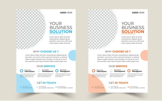 Corporate Innovation A4 Flyer Bundle Featuring Creative Geometric Shapes Elevate Your Brand A4 Business Flyer Collection with Modern Geometry vector