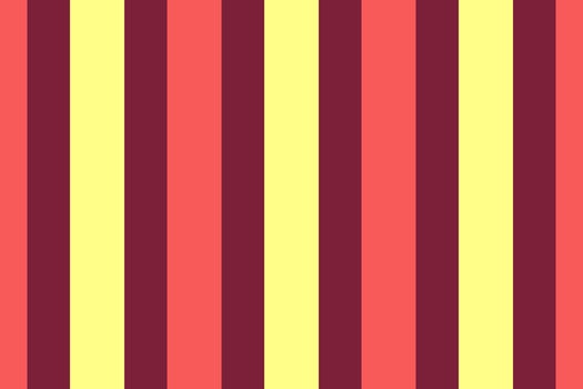 Marriage seamless lines, silk fabric textile stripe. Birthday pattern vertical texture background in red and yellow colors. vector