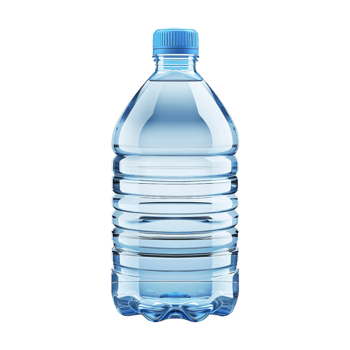 Plain Water Bottle on Transparent Background png